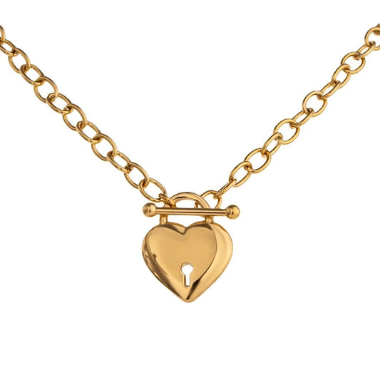 Heart chunky necklace