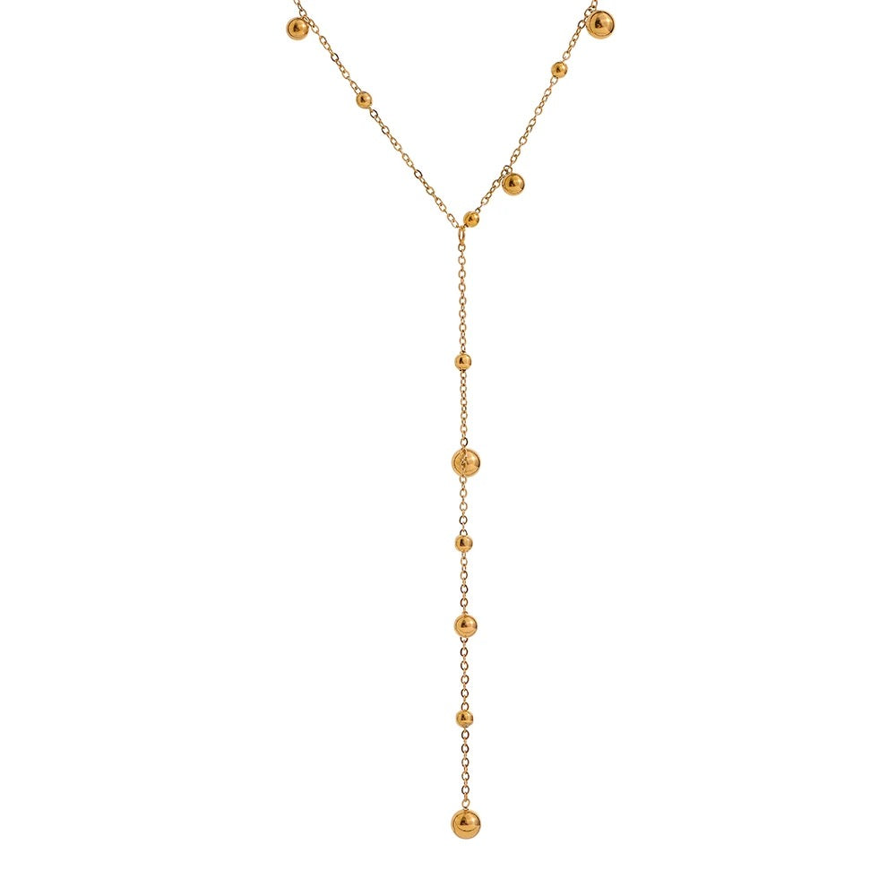 Bead long necklace