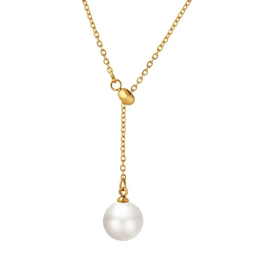 Pearl adjustable necklace