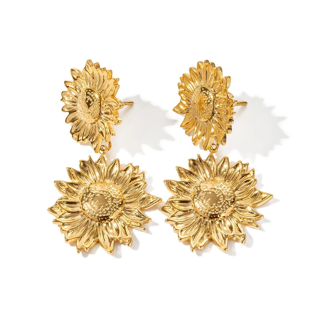 Sunflowers earrings