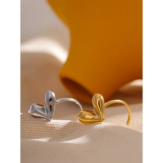 Heart adjustable ring