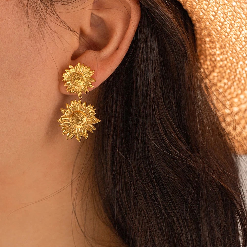 Sunflowers earrings