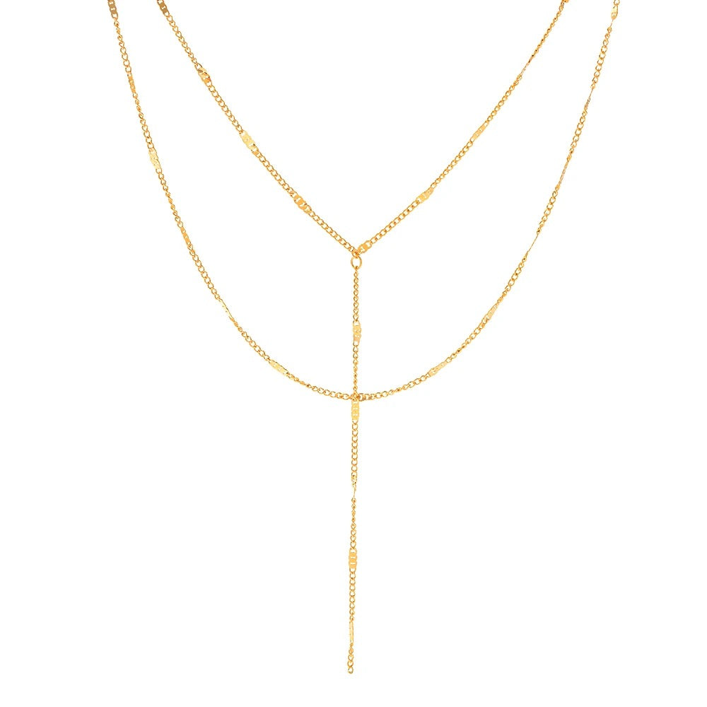 Y Double layer necklace