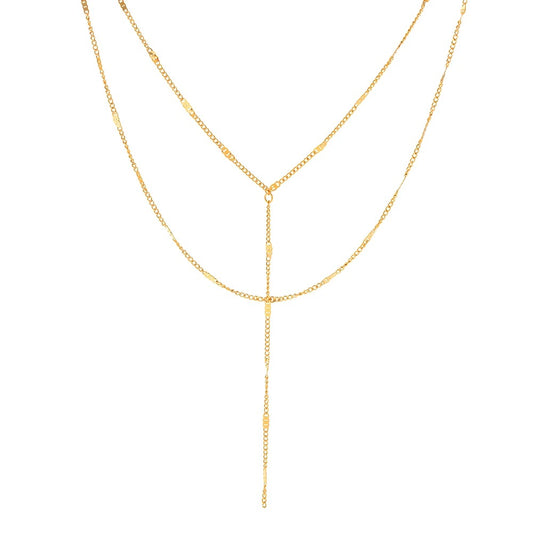 Y Double layer necklace
