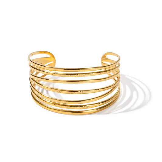 Multilayer elegant cuff bracelet