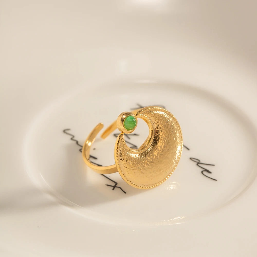 Moon adjustable ring