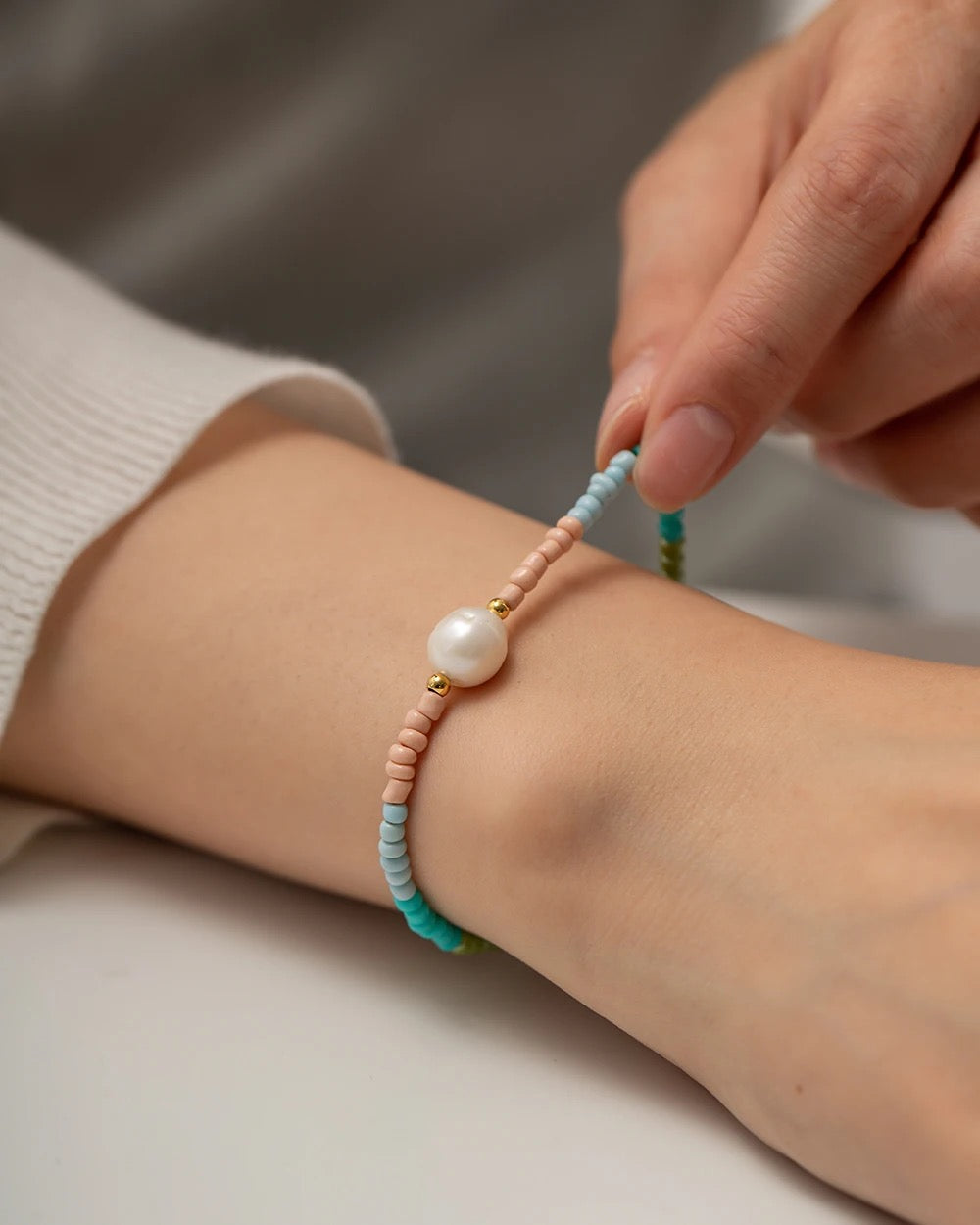 Bohemia colorful pearl bracelet