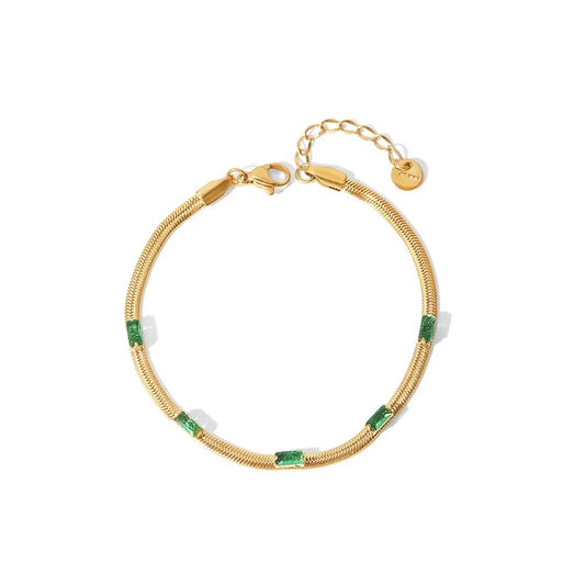 Green stones bracelet