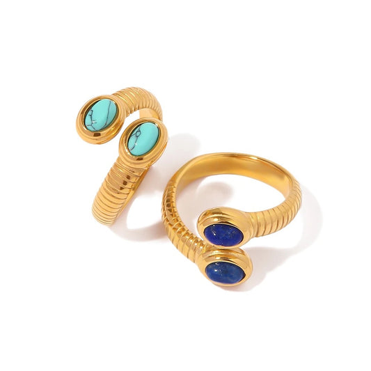Vintage snake adjustable ring