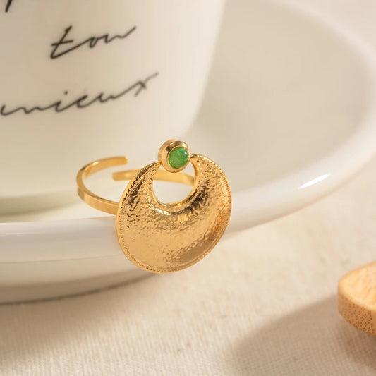 Moon adjustable ring