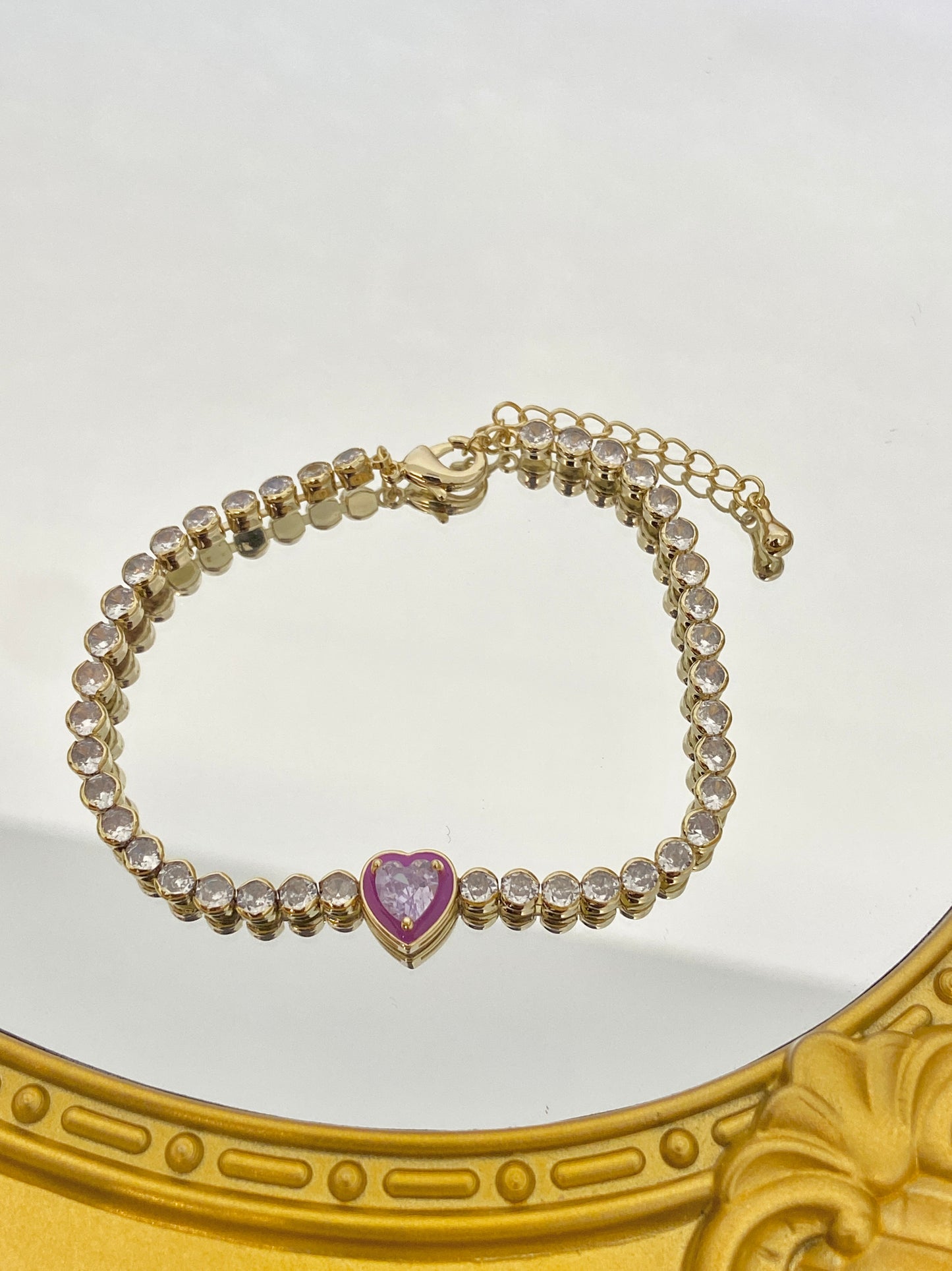 Fancy heart bracelet