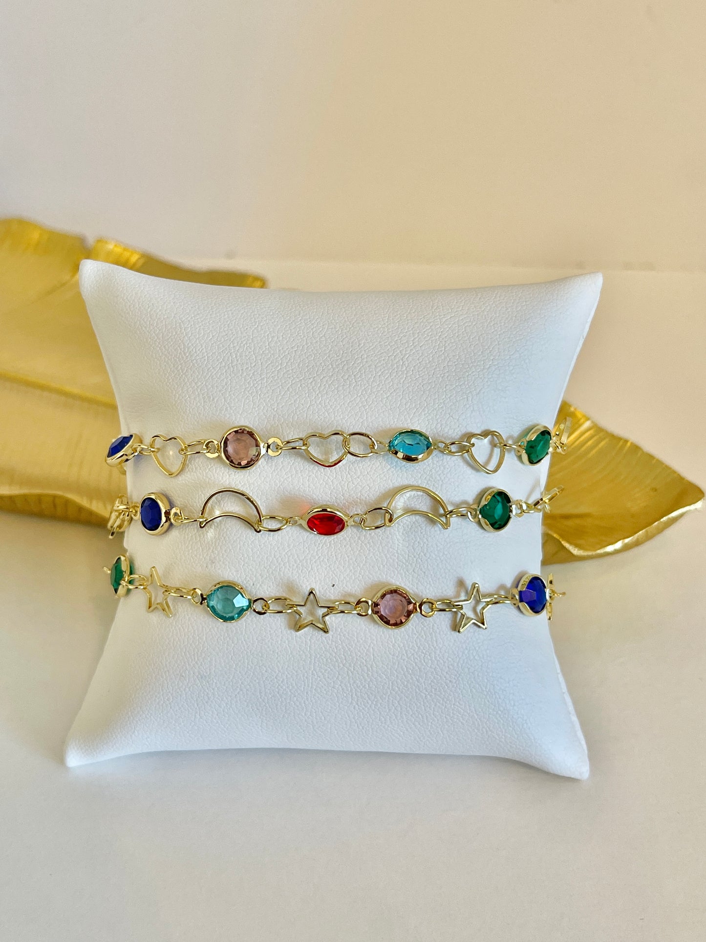 Star, heart or moon bracelet