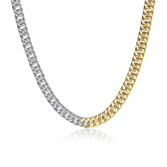 Two tone chain necklace