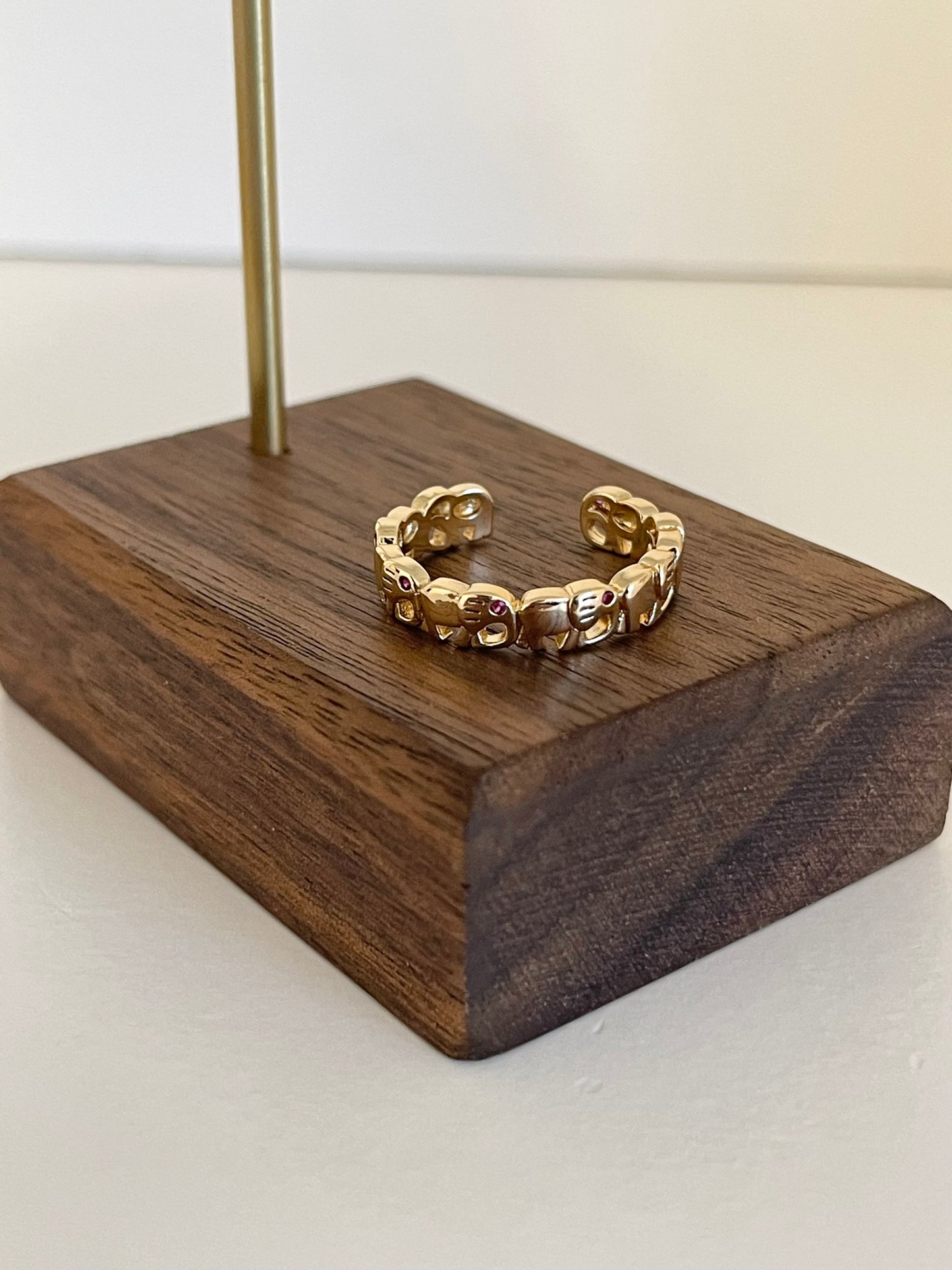 Elephants adjustable ring
