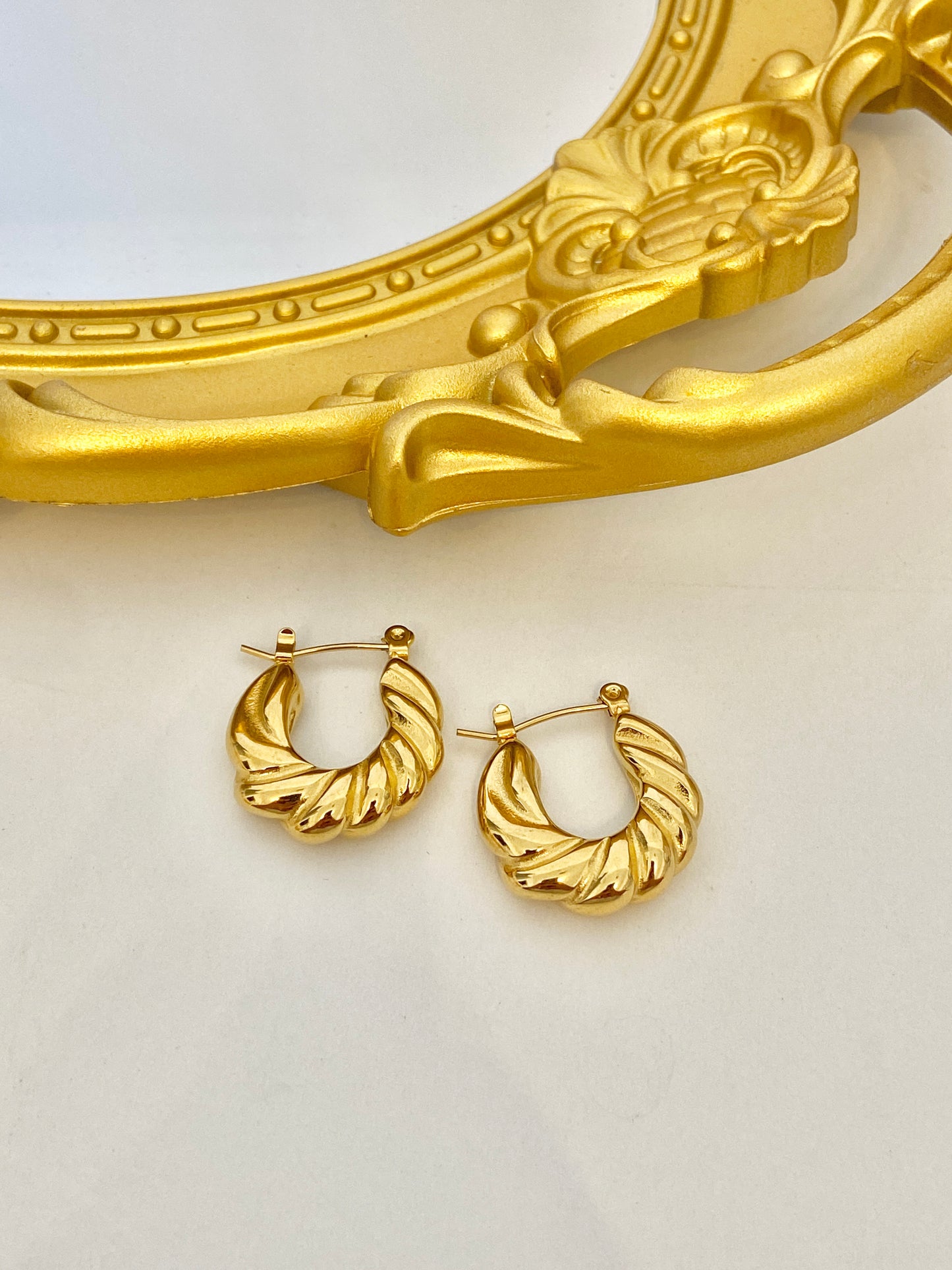 Elegant hoop earrings
