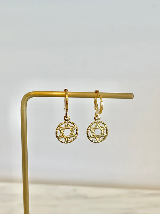 Star of David earrings