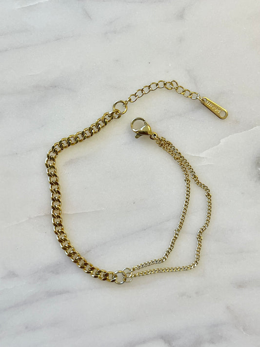 Double chain bracelet