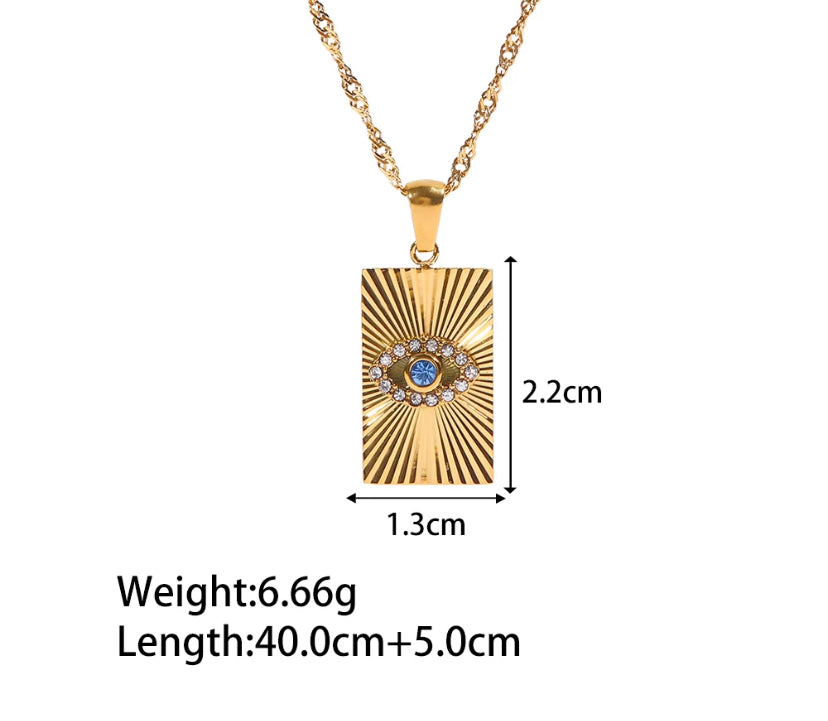 Evil eye necklace