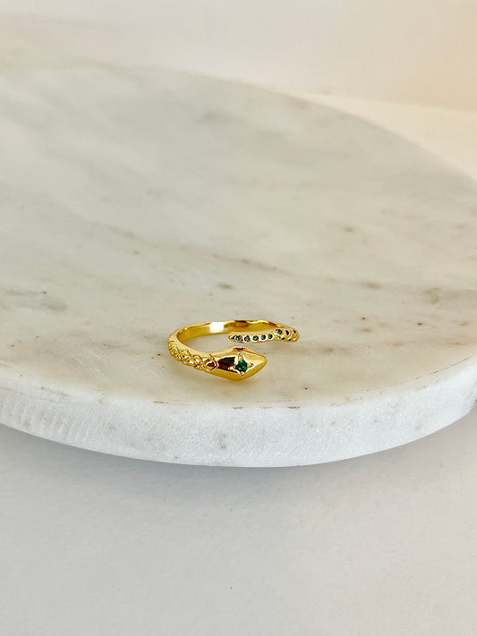 Snake adjustable ring