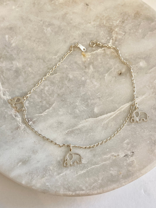 Elephants anklet