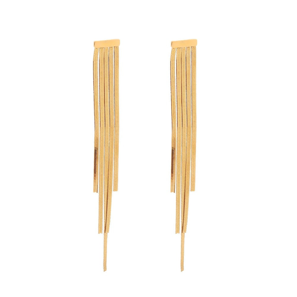 Long tassel pedant earrings