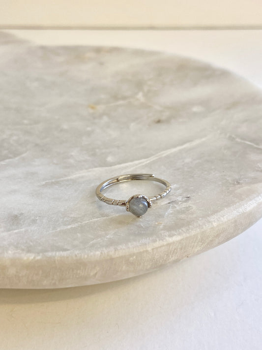 Opal adjustable ring