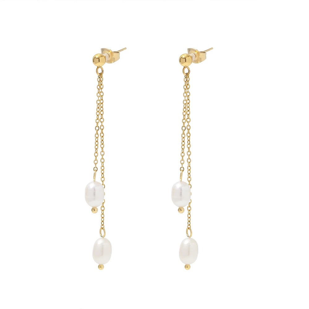 Natural freshwater Pearl earrings