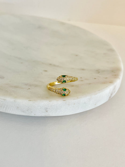 Double snake ring