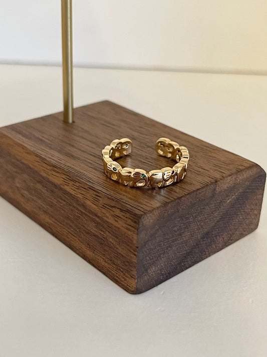 Elephants adjustable ring