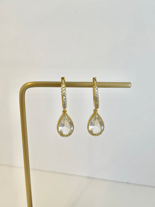 Drop Hoops Earrings Charm