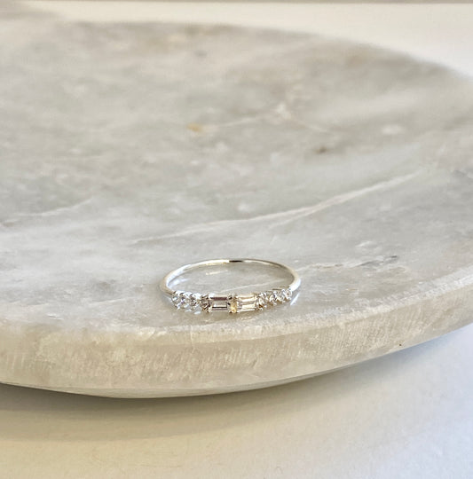White crystal ring