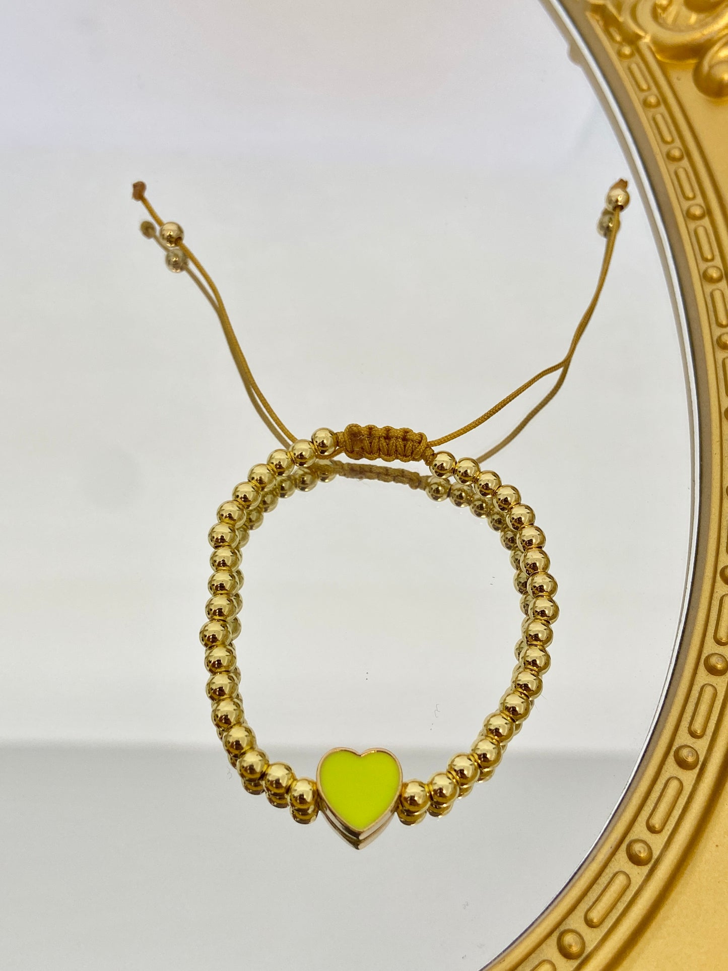 Heart beads bracelet