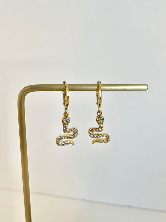 Snake Hoops Earrings Charm