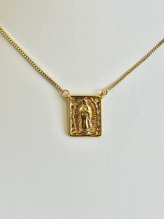 Escapulario Virgen de Guadalupe necklace