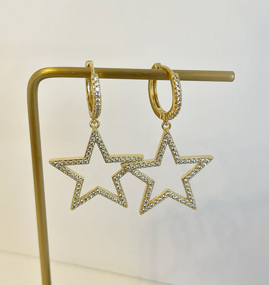 Star hoops Earrings