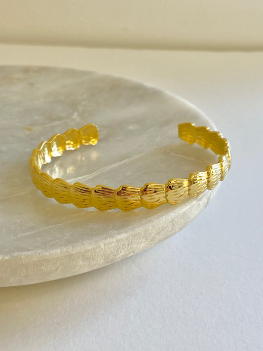 Shell cuff bracelet