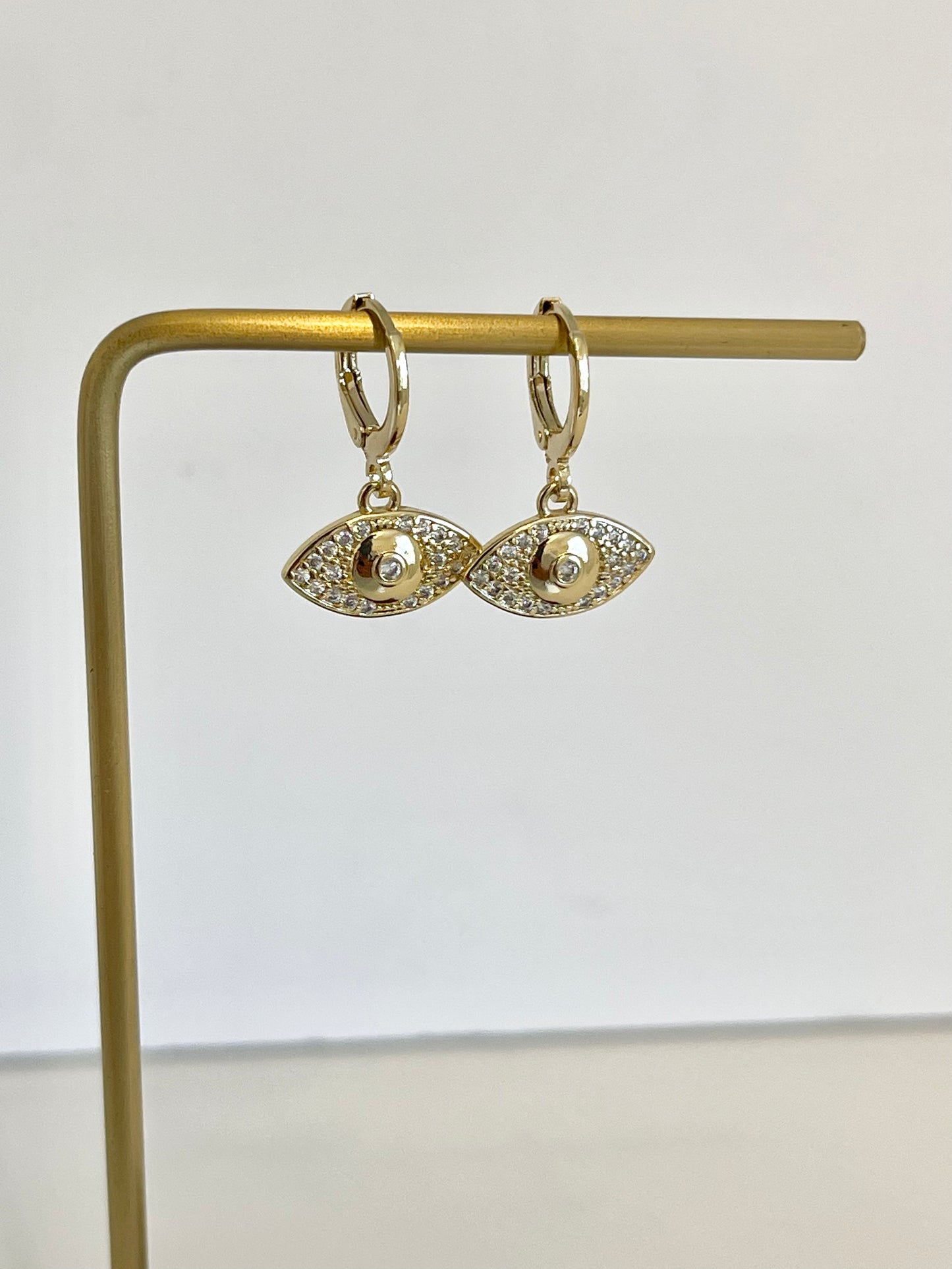 Evil eye earrings