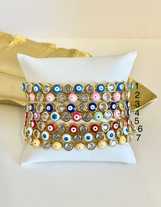 Fancy evil eye bracelet