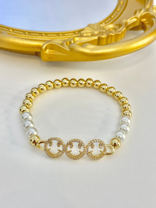 Happy face bracelet