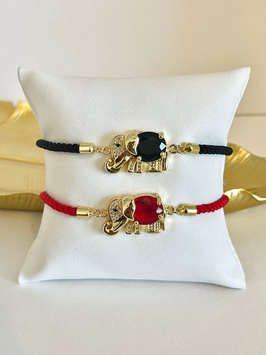 Elephant string bracelet