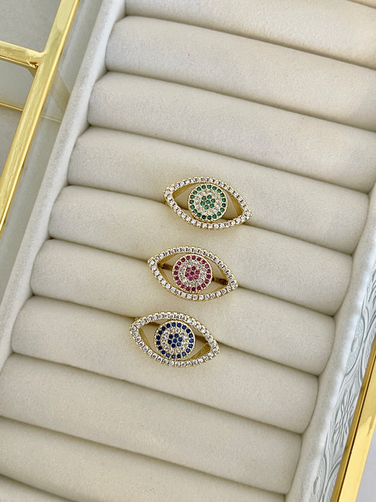 Evil eye ring