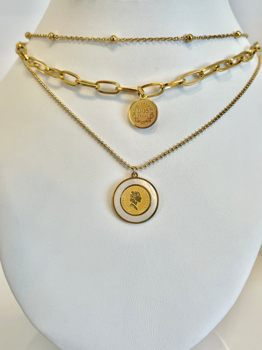 Coin multinecklace