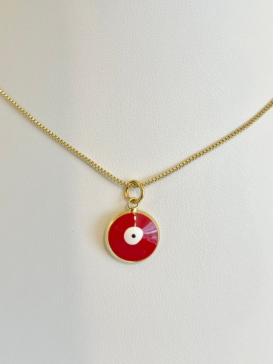Red evil eye necklace