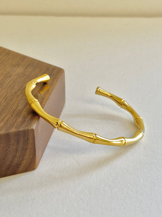 Bamboo cuff bracelet
