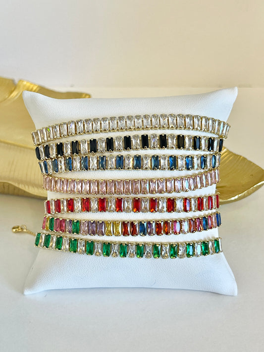 Baguette adjustable bracelet