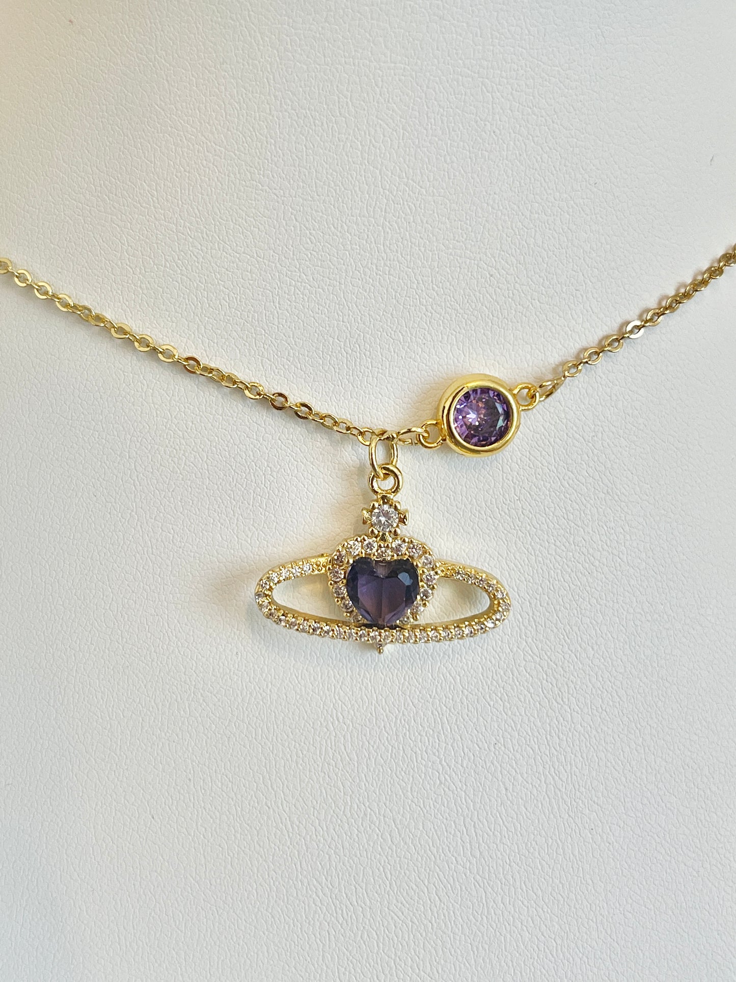 Purple Heart necklace