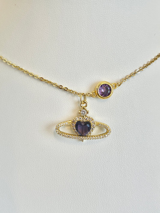 Purple Heart necklace