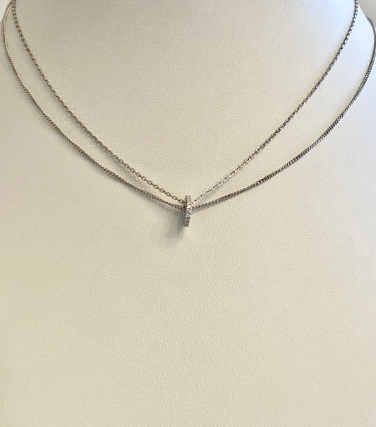 Double chain necklace