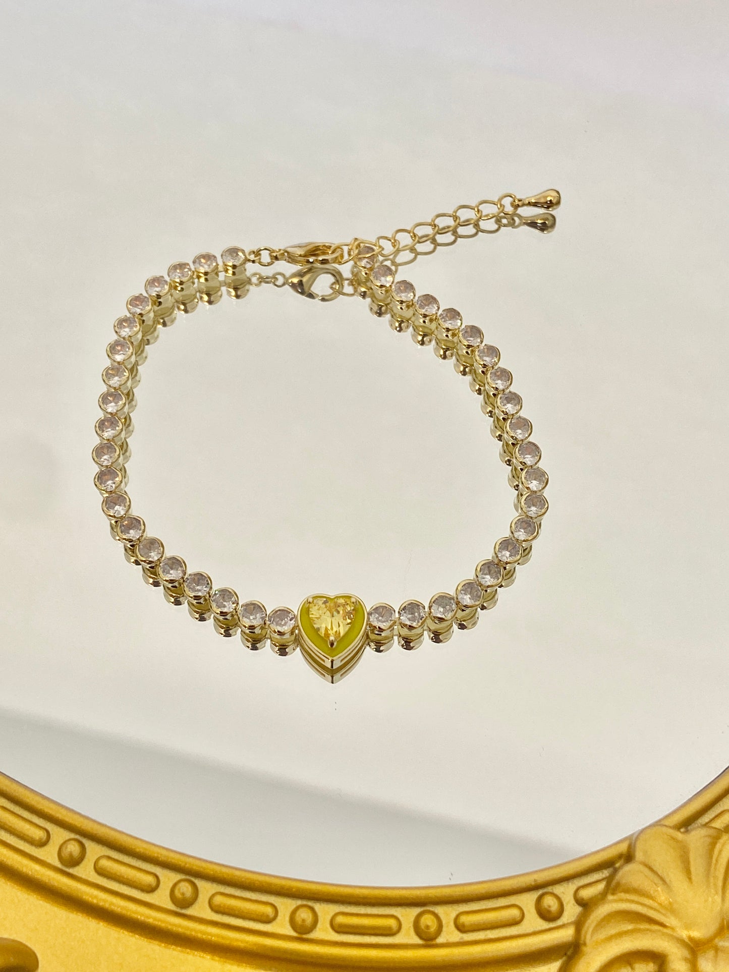 Fancy heart bracelet