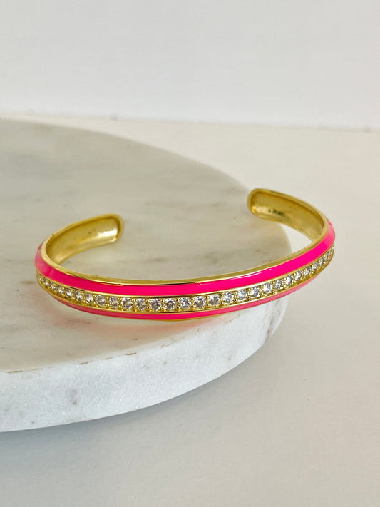 Neon cuff bracelet